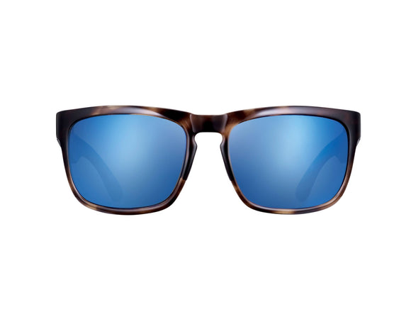 Cumberland Wet Maple Frames with Pacific Blue Lenses Blue Otter Polarized Sunglasses