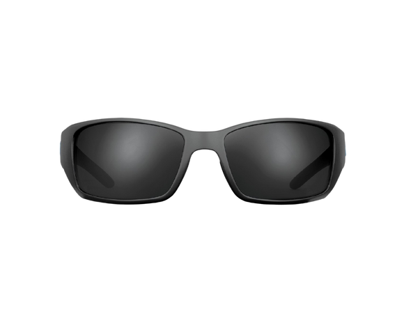 Blue Otter Polarized Big Creek Matte Black with Black Mirror