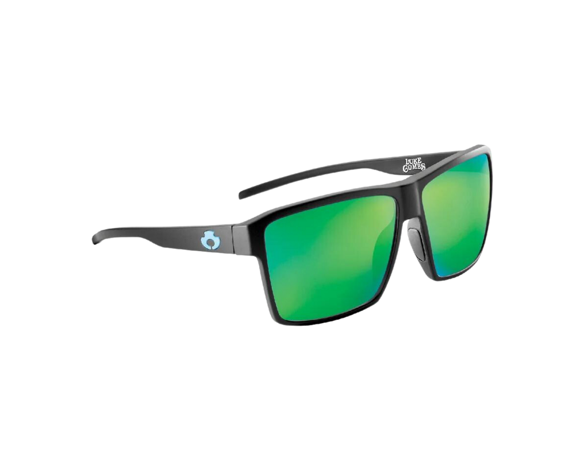 Watagua Luke Combs Matte Black Palm Green Blue Otter Polarized