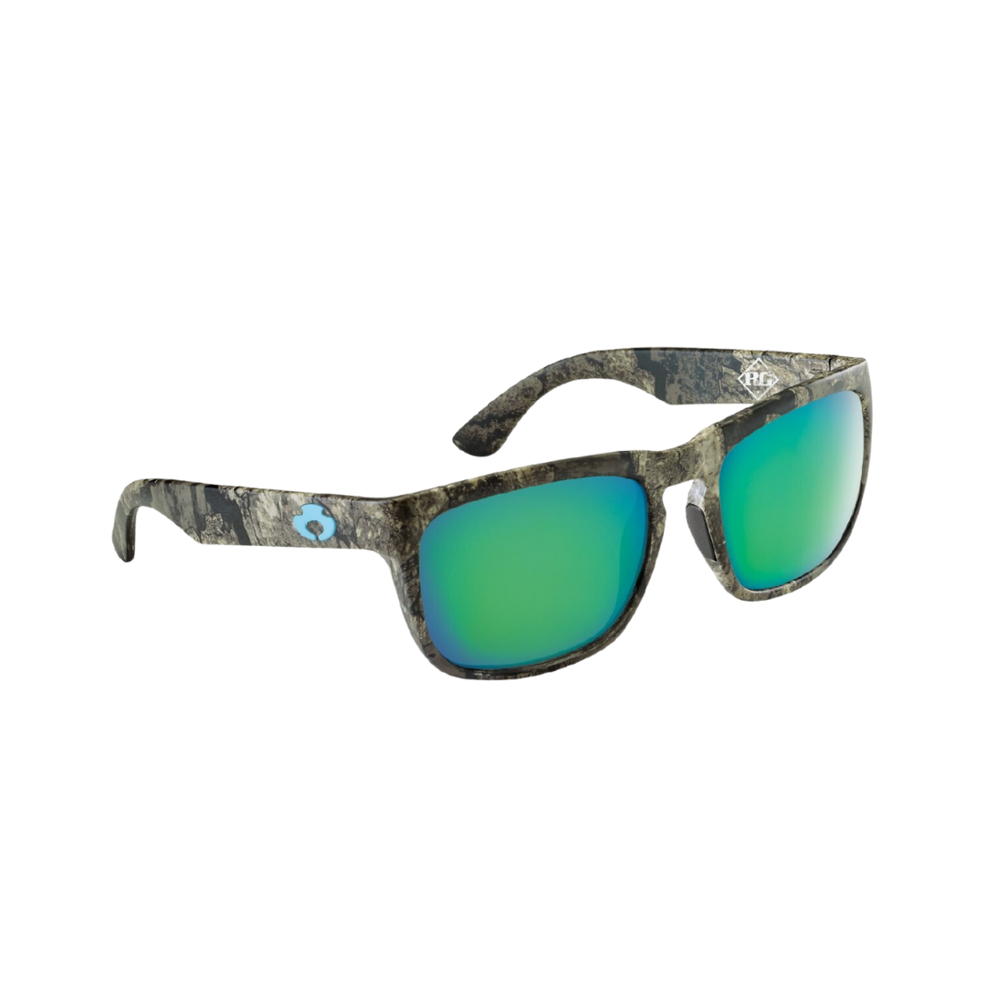 Blue Otter Polarized Sunglasses Cumberland Matte Black-Deep Green Nylon  #3215