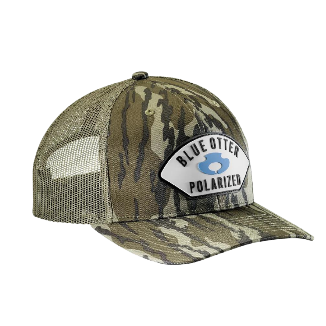 Mossy Oak Bottomland Mesh White Patch Blue Otter Polarized