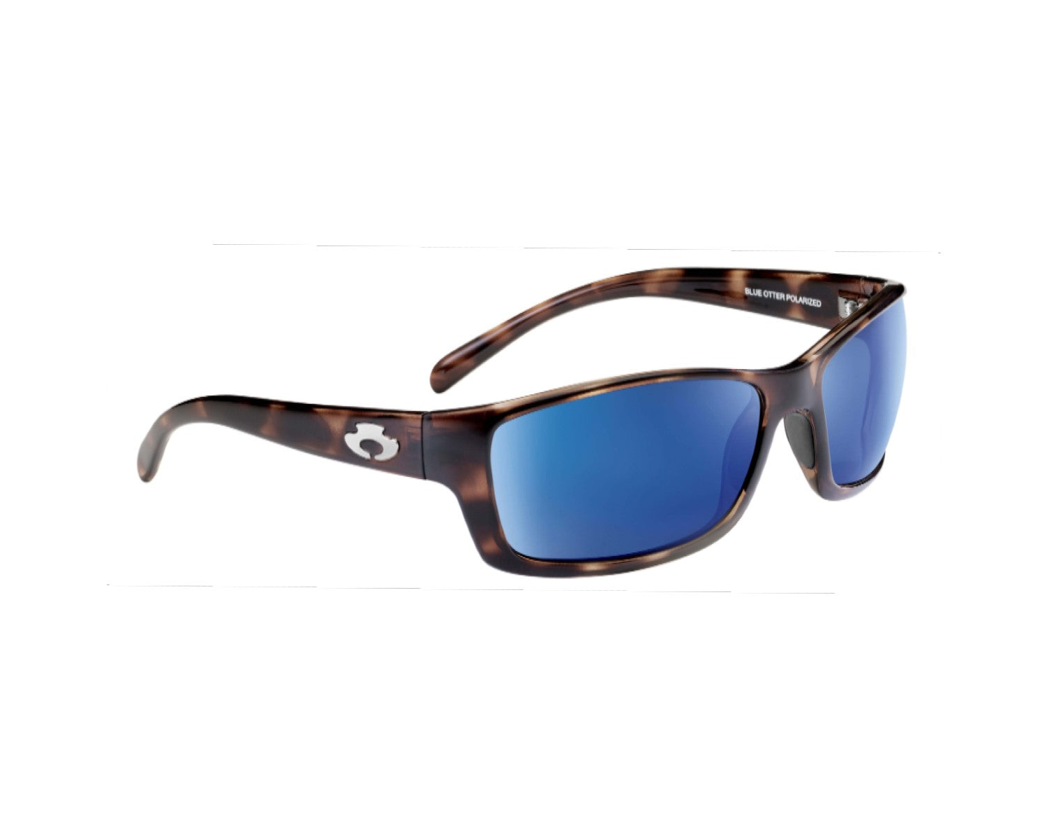 Blue Otter Polarized Sunglasses Oconee Rime Gray-Pacific Blue Nylon #3256