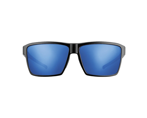 Blue Otter Big Creek Polarized Sunglasses, Matte Black/Night Blue